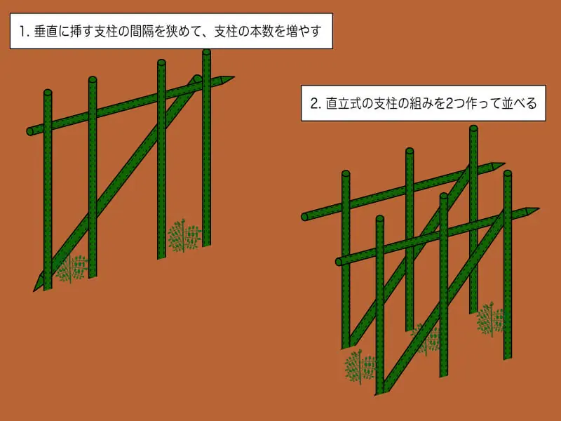 これでもう大丈夫 トマト栽培の簡単 丈夫な支柱の立て方 農家web